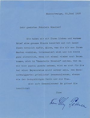 Bild des Verkufers fr Ms. Brief mit eigenh. U. zum Verkauf von Antiquariat INLIBRIS Gilhofer Nfg. GmbH