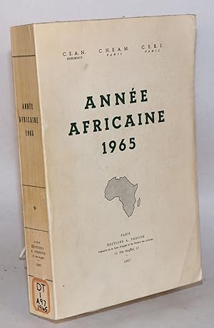 Imagen del vendedor de Anne Africaine 1965 a la venta por Bolerium Books Inc.