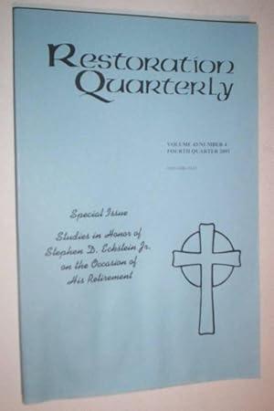 Restoration Quarterly.