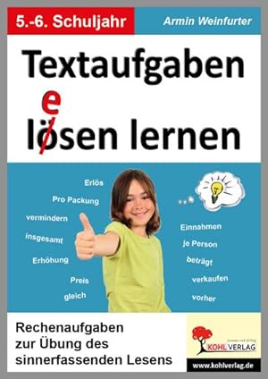 Seller image for Textaufgaben l(e)sen lernen - 5.-6. Schuljahr : Rechenaufgaben zur bung des sinnerfassenden Lesens for sale by AHA-BUCH GmbH