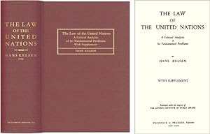 The Law of the United Nations. A Critical Analysis of Its.