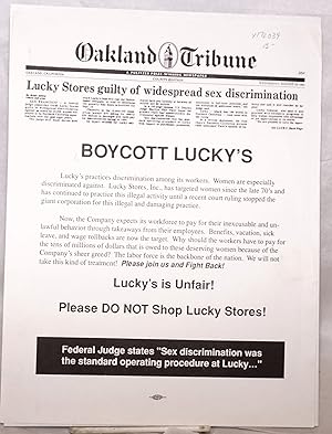 Boycott Lucky's. Lucky's is Unfair! Please DO NOT Shop Lucky Stores