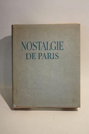 Imagen del vendedor de Nostalgie de Paris. Illustrations de Dignimont. a la venta por Chez les libraires associs