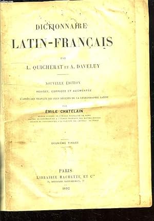 Seller image for DICTIONNAIRE LATIN FRANCAIS. NOUVELLES EDITION. 2em TIRAGE. for sale by Le-Livre