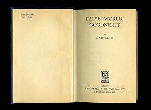 Imagen del vendedor de False World, Goodnight a la venta por Little Stour Books PBFA Member