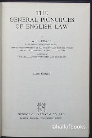 The General Principles Of English Law