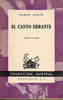 Seller image for EL CANTO ERRANTE. 3 ed. for sale by angeles sancha libros