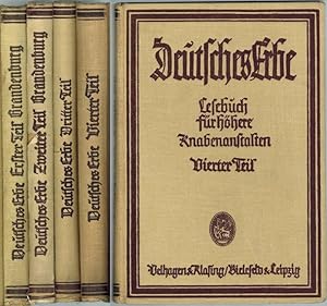 Deutsches Erbe. Lesebuch in 9 Bänden für höhere Knabenanstalten. [1] 1. Teil Sexta. Achte Auflage...