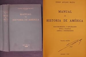 Bild des Verkufers fr Manual de Historia de America zum Verkauf von Buchantiquariat Uwe Sticht, Einzelunter.