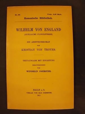 Imagen del vendedor de Wilhelm von England (Guillaume D Angleterre) - Ein Abenteuerroman a la venta por Buchantiquariat Uwe Sticht, Einzelunter.