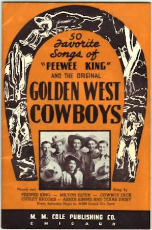 Bild des Verkufers fr 50 Favorite Songs of "Peewee King" and the Original Golden West Cowboys. zum Verkauf von Truman Price & Suzanne Price / oldchildrensbooks
