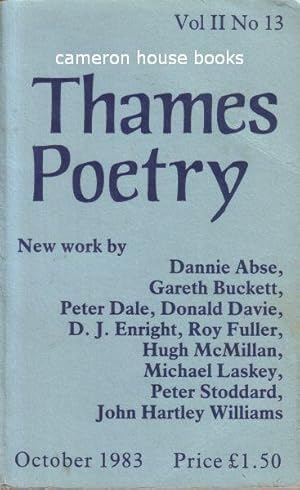 Immagine del venditore per Thames Poetry. Volume II, No.13, October venduto da Cameron House Books