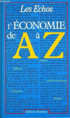 Bild des Verkufers fr L'ECONOMIE DE A  Z zum Verkauf von Le-Livre