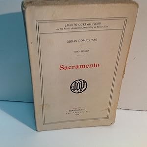 Image du vendeur pour SACRAMENTO OCTAVIO PICON JACINTO 1922 mis en vente par LIBRERIA ANTICUARIA SANZ