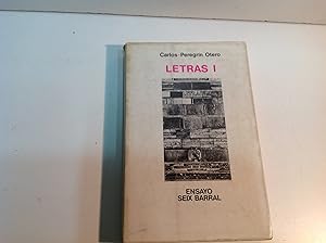 Imagen del vendedor de LETRAS I PEREGRIN OTERO CARLOS 1972 a la venta por LIBRERIA ANTICUARIA SANZ