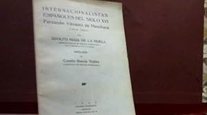 Imagen del vendedor de INTERNACIONALISTAS ESPAOLES DEL SIGLO XVI MIAJA DE LA MUELA (ADOLFO) 1932 a la venta por LIBRERIA ANTICUARIA SANZ
