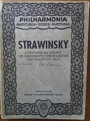 Seller image for Strawinsky L'Histoire Du Soldat; Die Geschichte Vom Soldaten; The Soldier's Tale (Philharmonia, 294) for sale by Epilonian Books