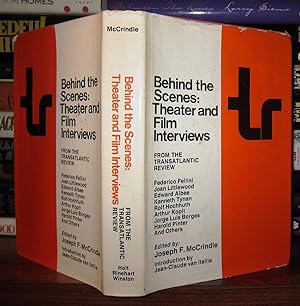 Seller image for BEHIND THE SCENES Theater and Film Interviews from the Transatlantic for sale by Rare Book Cellar