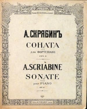 [Op. 06] Sonate (Fa mineur) pour piano. Op. 6