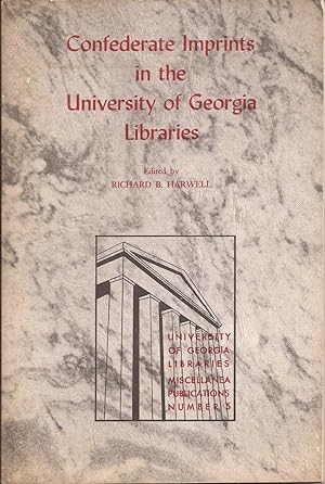 Confederate Imprints in the University of Georgia Libraries