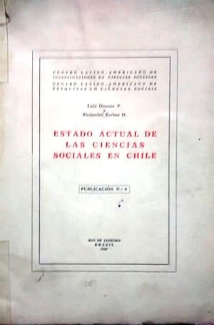 Estado actual de las ciencias sociales en Chile