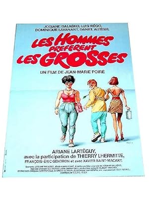 Bild des Verkufers fr Les Hommes prfrent les grosses - Un film de Jean Marie Poir. zum Verkauf von JOIE DE LIRE