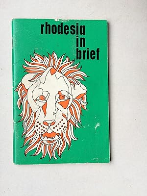 Immagine del venditore per Rhodesia in Brief. 1971 Some basic facts about Rhodesia. venduto da Bildungsbuch