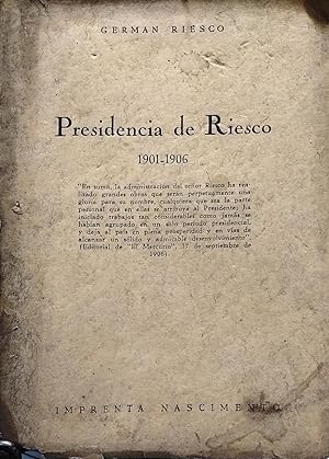 Presidencia de Riesco . 1901 - 1906