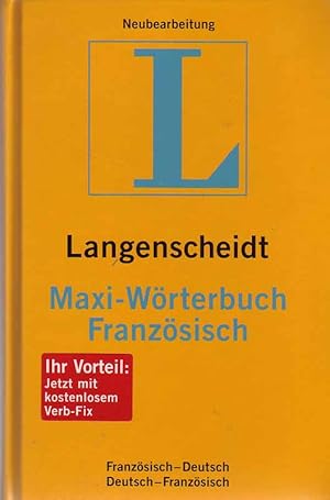 Imagen del vendedor de Langenscheidt Maxi-Wrterbuch Franzsisch - mit beiliegendem Verb-Fix a la venta por Online-Buchversand  Die Eule