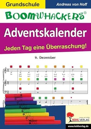 Imagen del vendedor de Boomwhackers-Adventskalender : Jeden Tag eine musikalische berraschung a la venta por AHA-BUCH GmbH