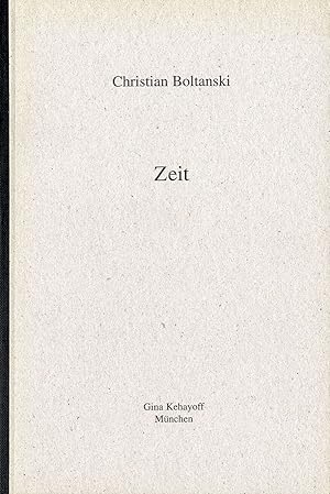 Seller image for Christian Boltanski: Zeit (Time) for sale by Vincent Borrelli, Bookseller