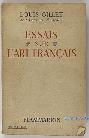 Imagen del vendedor de essais sur l art francais a la venta por JLG_livres anciens et modernes