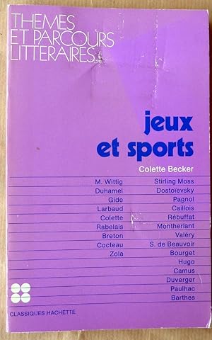 Immagine del venditore per Jeux et Sports. venduto da librairie sciardet