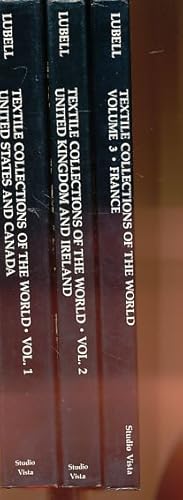 Seller image for Textile Collections of the World. 3 volumes. An illustrated Guide to textile Collections in: Vol. United States and Canadian Museums - Vol. 2: In the United Kindom and Ireland - Vol 3. In France. for sale by Fundus-Online GbR Borkert Schwarz Zerfa