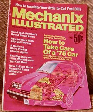 Bild des Verkufers fr Mechanix Illustrated November 1974 zum Verkauf von Hastings of Coral Springs