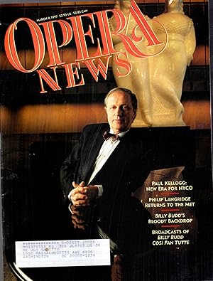 Seller image for Opera News: Volume 61, No. 12; March 8, 1997 for sale by Dorley House Books, Inc.