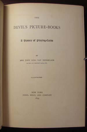 Bild des Verkufers fr The Devil's Picture-Books: A History of Playing-Cards zum Verkauf von Parigi Books, Vintage and Rare