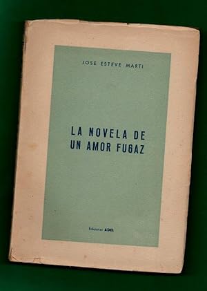 Immagine del venditore per LA NOVELA DE UN AMOR FUGAZ. venduto da Librera DANTE