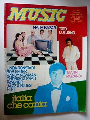 "MUSIC Mensile di Musica e Alta Fedeltà Anno 5 n.° 45 Marzo 1982"