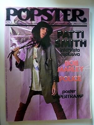 "POPSTER La Prima Rivista poster di Musica Rock, Soul,Jazz, Country Anno 4 Febbraio 1980. n.° 32 "