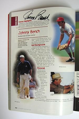 Celebrity Golfer '99 - Signed By Johnny Bench, Rollier Fingers, John Havlicek, Ivan Lendl, Stan M...