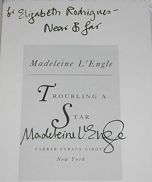 Troubling a Star (Signed): L'Engle, Madeleine