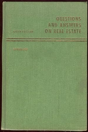 Image du vendeur pour QUESTIONS AND ANSWERS ON REAL ESTATE mis en vente par Gibson's Books
