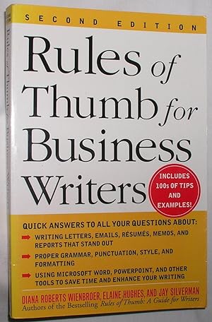 Immagine del venditore per Rules of Thumb for Business Writers venduto da E. Manning Books