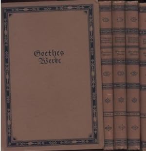 Bild des Verkufers fr Goethes Werke. Band 1, 2, 3, 5, 7. zum Verkauf von Leonardu