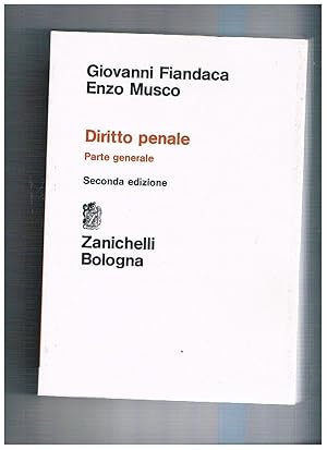 Immagine del venditore per Diritto penale: parte generale. Seconda edizione. venduto da Libreria Gull