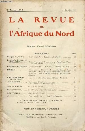 Seller image for LA REVUE DE L'AFRIQUE DU NORD / 2eme ANNEE - N2 / 1er FEVRIER 1922. for sale by Le-Livre