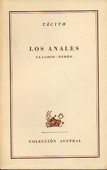 Imagen del vendedor de LOS ANALES. CLAUDIO-NERN. Trad. Carlos Coloma. a la venta por angeles sancha libros