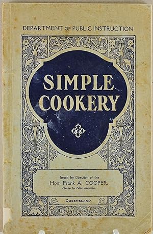 Simple Cookery Queensland Department of Public Instruction