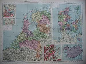 Image du vendeur pour Holland, Denmark & Iceland. mis en vente par N. G. Lawrie Books